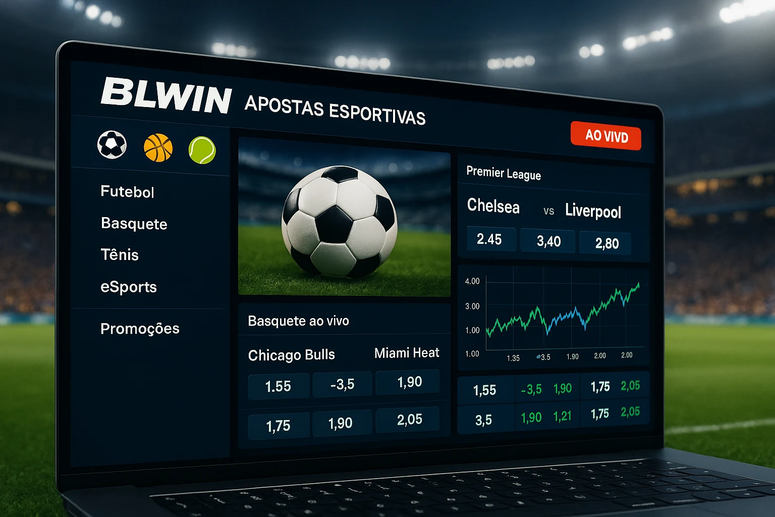 Aposte em apostas esportivas no cassino online BLWIN