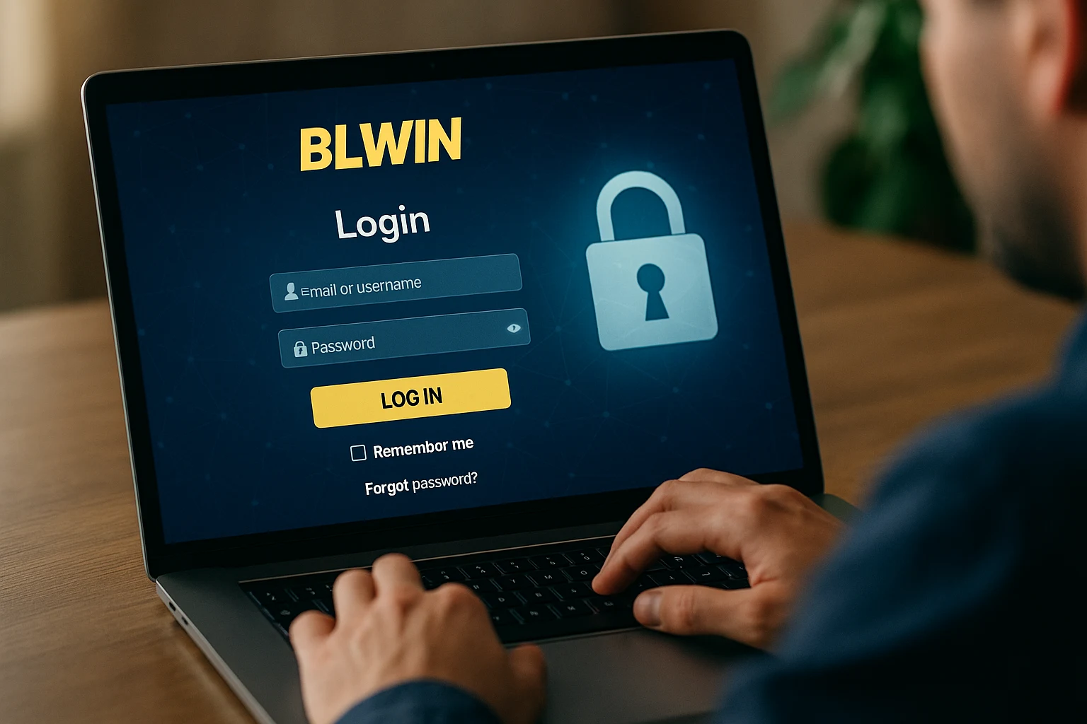 Criar uma nova Conta no plataforma BLWIN